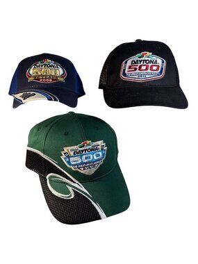 Daytona 500 Hat Lot of 3 50th Anniversary 2008 - 2010 Nascar New With Tags